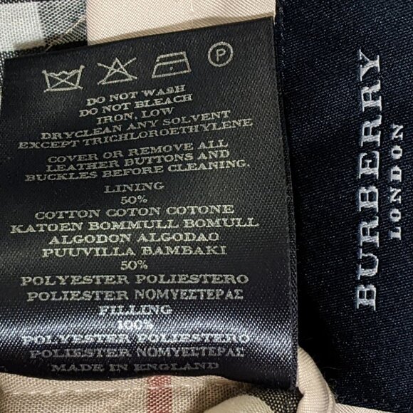 Burberry Quilted Jacket Lined Cream Medium - Picture 7 of 10